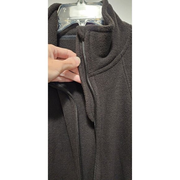 ATHLETIC Works Womens Polar Fleece Jacket Black Fleece Full Zip Pockets Size S - Picture 8 of 11